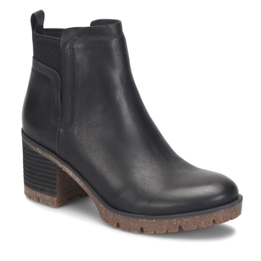 Korks Elsie Lug Sole Heeled Booties